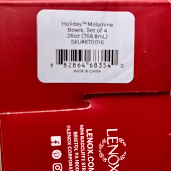 Lenox(SOLD OUT-Thank you!Bowls Set of 4. (3) available. 26oz Melamine - Picture 5 of 5